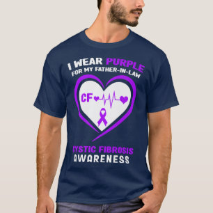 Camiseta Yo uso morado para mi patria Fibrosis quística A