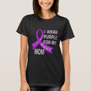 Camiseta Yo uso morado por la enfermedad de mi mamá Heimerh