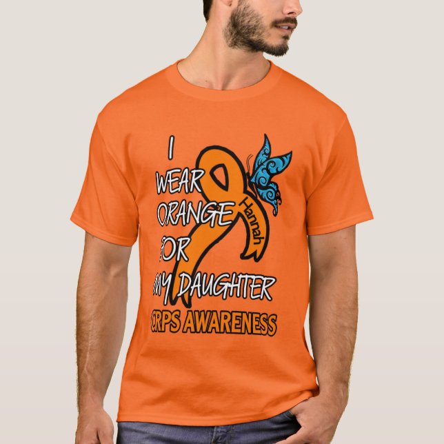 Camiseta yo uso Naranja/Hija...Hannah (Anverso)