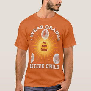 Camiseta Yo uso Naranja para cada niño nativo americano ind