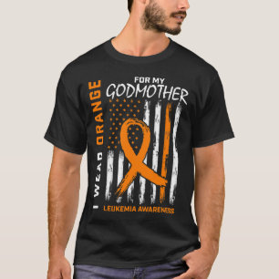 Camiseta Yo Uso Naranja Para Madrina Leucemia Ame