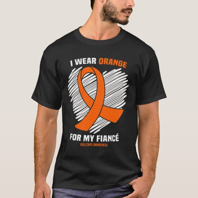 Camiseta Yo Uso Naranja Para Mi Conciencia De Los Rsdcrps (Anverso)