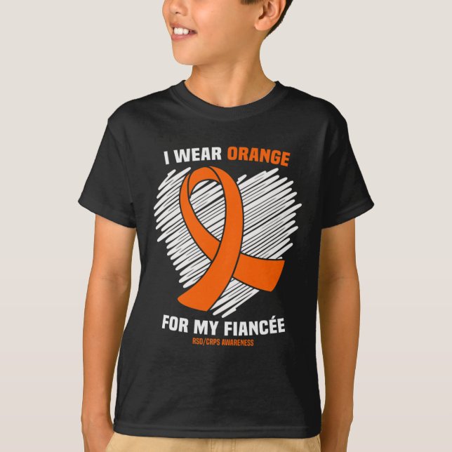 Camiseta Yo Uso Naranja Para Mi Conciencia De RSDCRPS De Mi (Anverso)