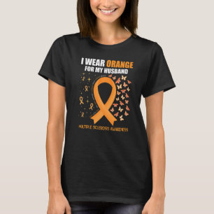 Camiseta Yo Uso Naranja Para Mi Esclerosis Múltiple De Mi M