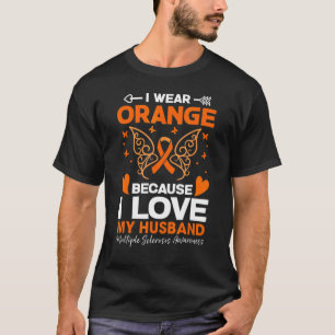 Camiseta Yo Uso Naranja Para Mi Esclerosis Múltiple De Mi M
