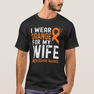Camiseta Yo Uso Naranja Para Mi Esposa Con Esclerosis Múlti