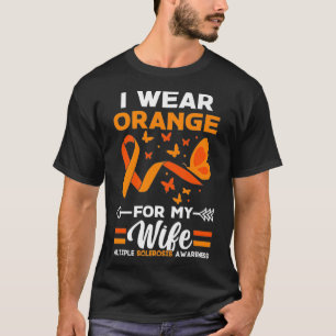 Camiseta Yo Uso Naranja Para Mi Esposa Con Esclerosis Múlti