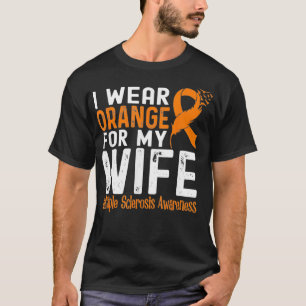 Camiseta Yo Uso Naranja Para Mi Esposa Con Esclerosis Múlti
