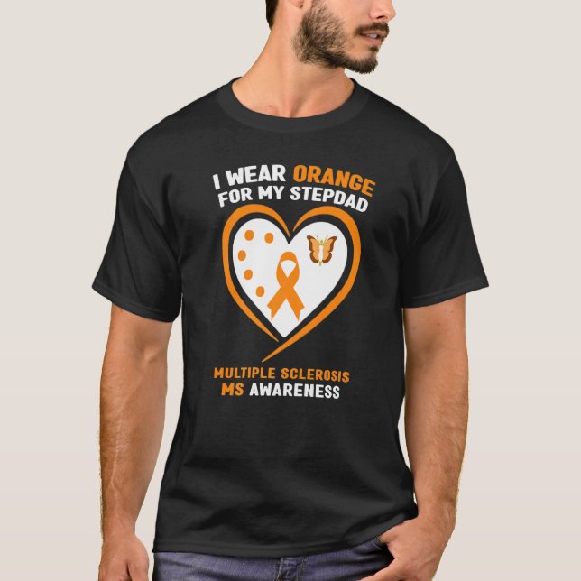 Camiseta Yo Uso Naranja Para Mi Estepa Múltiple Esclerosis (Anverso)