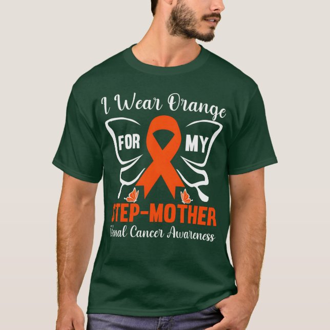 Camiseta Yo uso Naranja para mi familia Step Mother (Anverso)