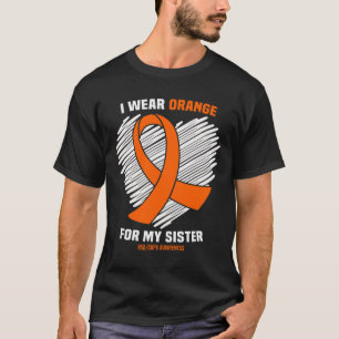 Camiseta Yo Uso Naranja Para Mi Hermana Rsdcrps Conciencia