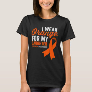 Camiseta Yo uso Naranja para mi hija leucemia costilla de g