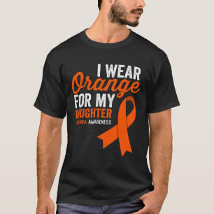 Camiseta Yo uso Naranja para mi hija leucemia costilla de g