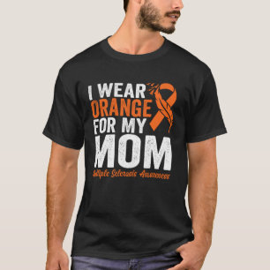 Camiseta Yo Uso Naranja Para Mi Mamá Awaren De Esclerosis M