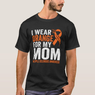 Camiseta Yo Uso Naranja Para Mi Mamá Awaren De Esclerosis M