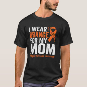 Camiseta Yo Uso Naranja Para Mi Mamá Awaren De Esclerosis M