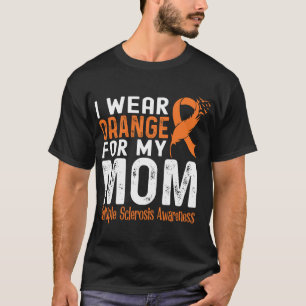 Camiseta Yo Uso Naranja Para Mi Mamá Awaren De Esclerosis M
