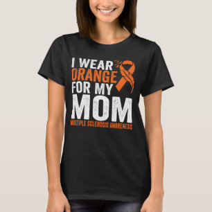Camiseta Yo Uso Naranja Para Mi Mamá Awaren De Esclerosis M