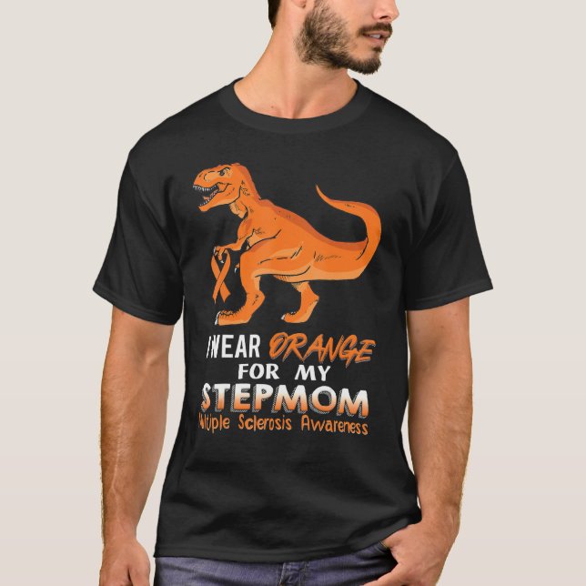 Camiseta Yo Uso Naranja Para Mi Stepmom Multiple Scl (Anverso)