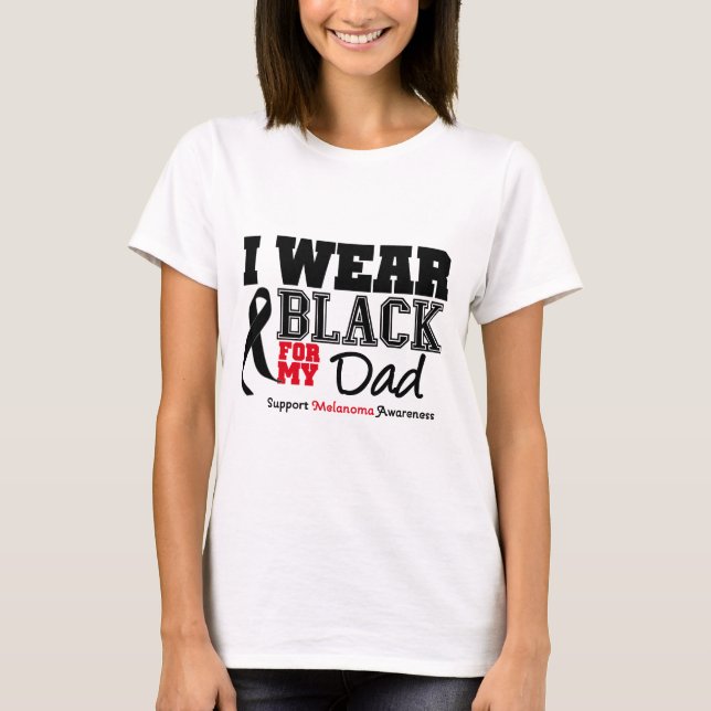 Camiseta Yo Uso Negro Para Mi Papá (Anverso)