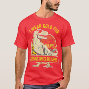 Camiseta Yo Uso Oro Para Concienciación Sobre El Cáncer Inf