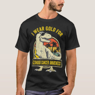 Camiseta Yo Uso Oro Para Concienciación Sobre El Cáncer Inf