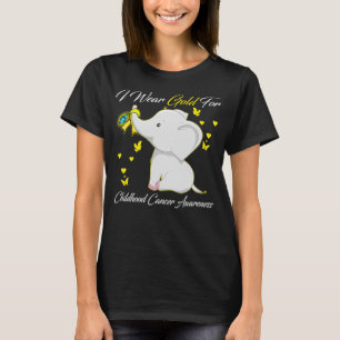Camiseta Yo Uso Oro Para Concienciar Sobre El Cáncer Infant