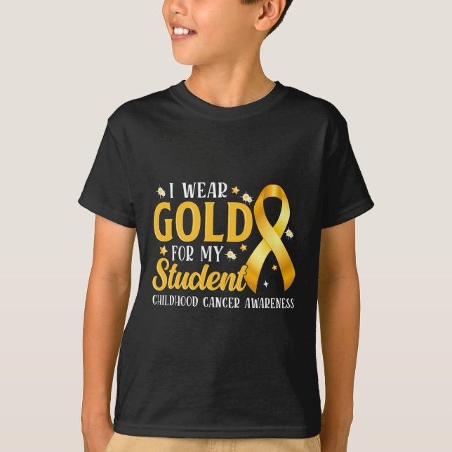 Camiseta Yo Uso Oro Para Mi Estudiante De Cinta Amarilla (Anverso)