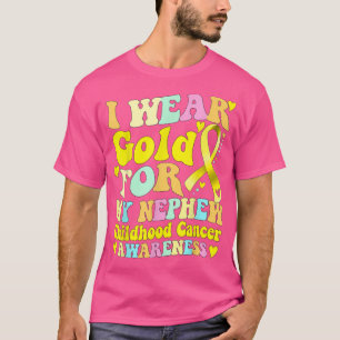Camiseta Yo Uso Oro Para Mi Sobrino Awarene Del Cáncer Infa