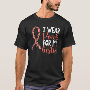 Camiseta Yo Uso Peach Para Mis Awarenes De Cáncer Uterino B