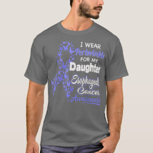 Camiseta Yo uso Periwinkle para mi hija Cáncer Esofágico