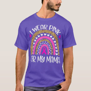 Camiseta Yo Uso "Pink" Para Mamá Cáncer De Mama