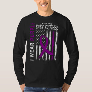 Camiseta Yo Uso Púrpura Para Mi Bebé Hermano Lupus Concienc
