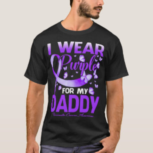 Camiseta Yo Uso Púrpura Para Mi Cáncer Pancreático De DADDY