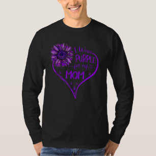 Camiseta Yo Uso Púrpura Para Mi Mamá Alzheimers Sensibiliza