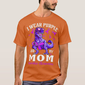 Camiseta Yo Uso Púrpura Para Mi Mamá Concienciación Sobre L