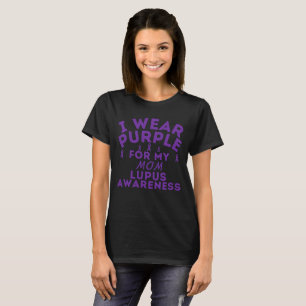 Camiseta Yo Uso Púrpura Para Mi Mamá Personalizar De Concie