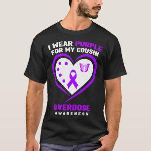 Camiseta Yo Uso Púrpura Para Mi Primo Conciencia Sobre La S