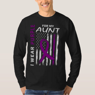 Camiseta Yo Uso Púrpura Para Mi Tía Lupus Awareness America