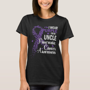 Camiseta Yo Uso Púrpura Para Mi Tío Con Cáncer Pancreático