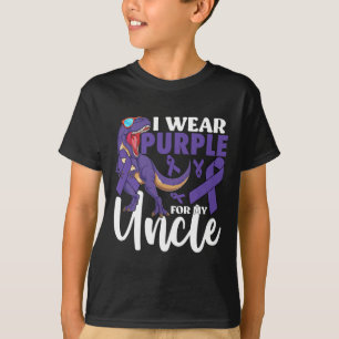 Camiseta Yo Uso Púrpura Para Mi Tío Con Cáncer Pancreático