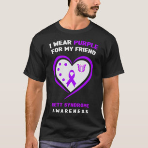 Camiseta Yo Uso Púrpura Para Mis Awarenes Del Síndrome De R
