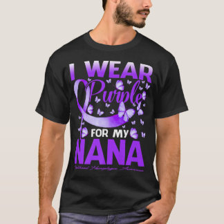 Camiseta Yo Uso Púrpura Por Mi Nana Chilhood Hemiplejia Awa