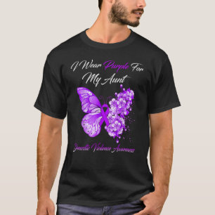Camiseta Yo Uso Púrpura Por Mi Tía Violencia Doméstica.