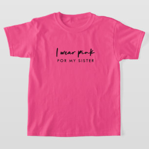 Camiseta Yo Uso Rosa Compatibilidad con el cáncer de nomb