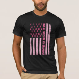 Camiseta Yo uso rosa para mi abuela