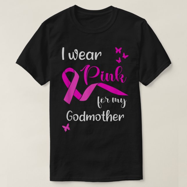 Camiseta Yo uso rosa para mi abuela por el cáncer de mama A (Diseño del anverso)