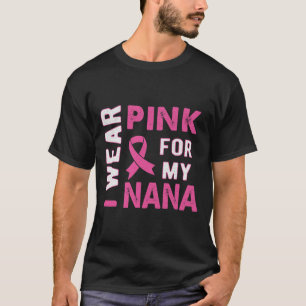 Camiseta Yo uso rosa para mi conciencia sobre el cáncer de 