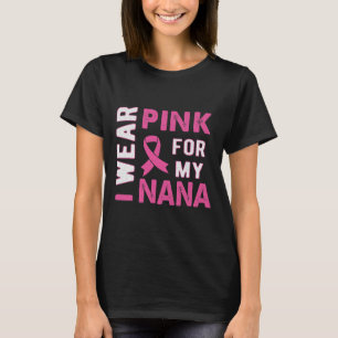Camiseta Yo uso rosa para mi conciencia sobre el cáncer de 
