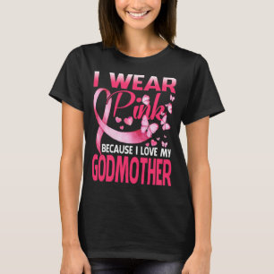 Camiseta Yo Uso Rosa Para Mi DIOSA MADRE Cáncer De Mama